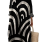 Women's Abstract v Neck Patterned Maxi Dress