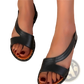 Women's Flat Leather Sandals Minimalist Strappy Shoes