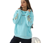 Women's Floral Embroidered Long Sleeve Hoodie