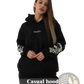Women's Floral Embroidered Long Sleeve Hoodie