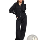 Women's Knit Zip Up Cardigan and Wide Leg Pant Set