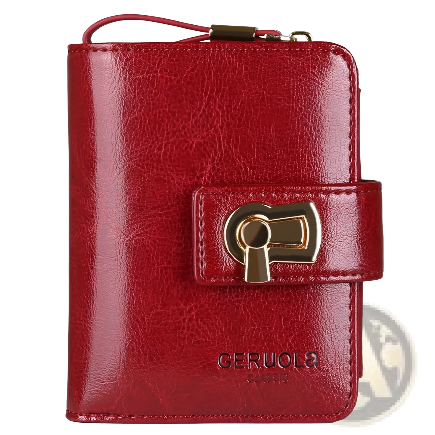 Women's Leather Rfid Large Capacity Buckle Wallet