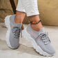 Women's Lightweight Breathable Mesh Lace Up Sports Shoes
