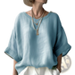 Women's Loose Linen Drop Shoulder Blouse