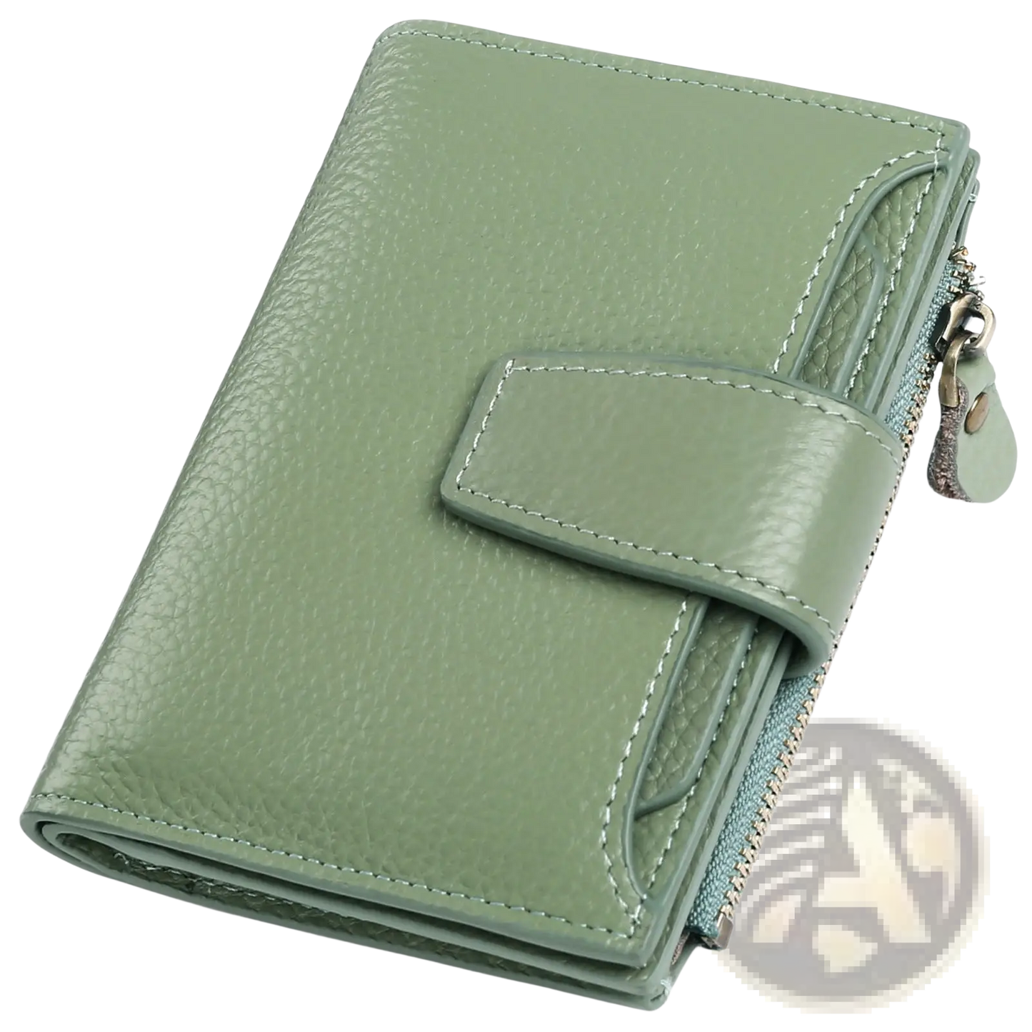 Women's Milled Cowhide Leather Short Wallet
