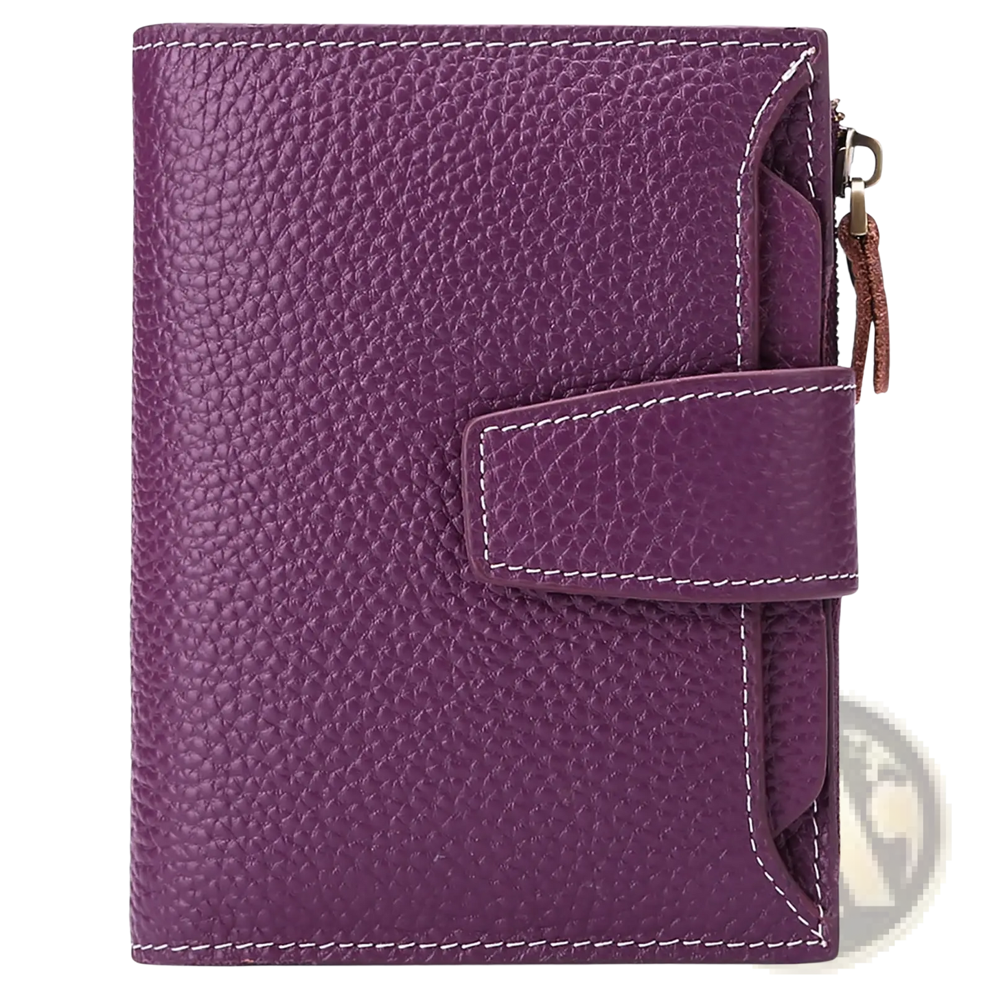 Women's Milled Cowhide Leather Short Wallet