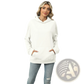 Women's Oversized Heather Fleece Pocket Hoodie