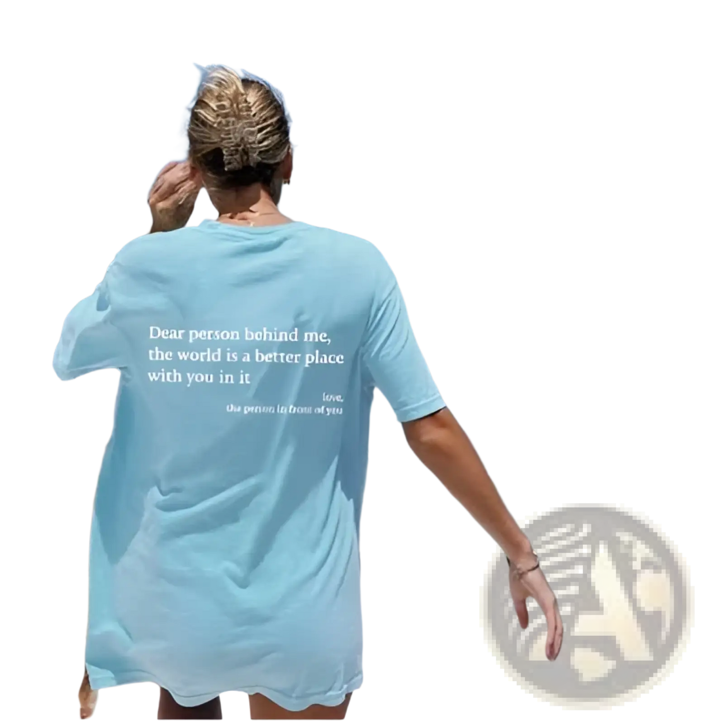 Women's Oversized Slogan Print Graphic T-shirt