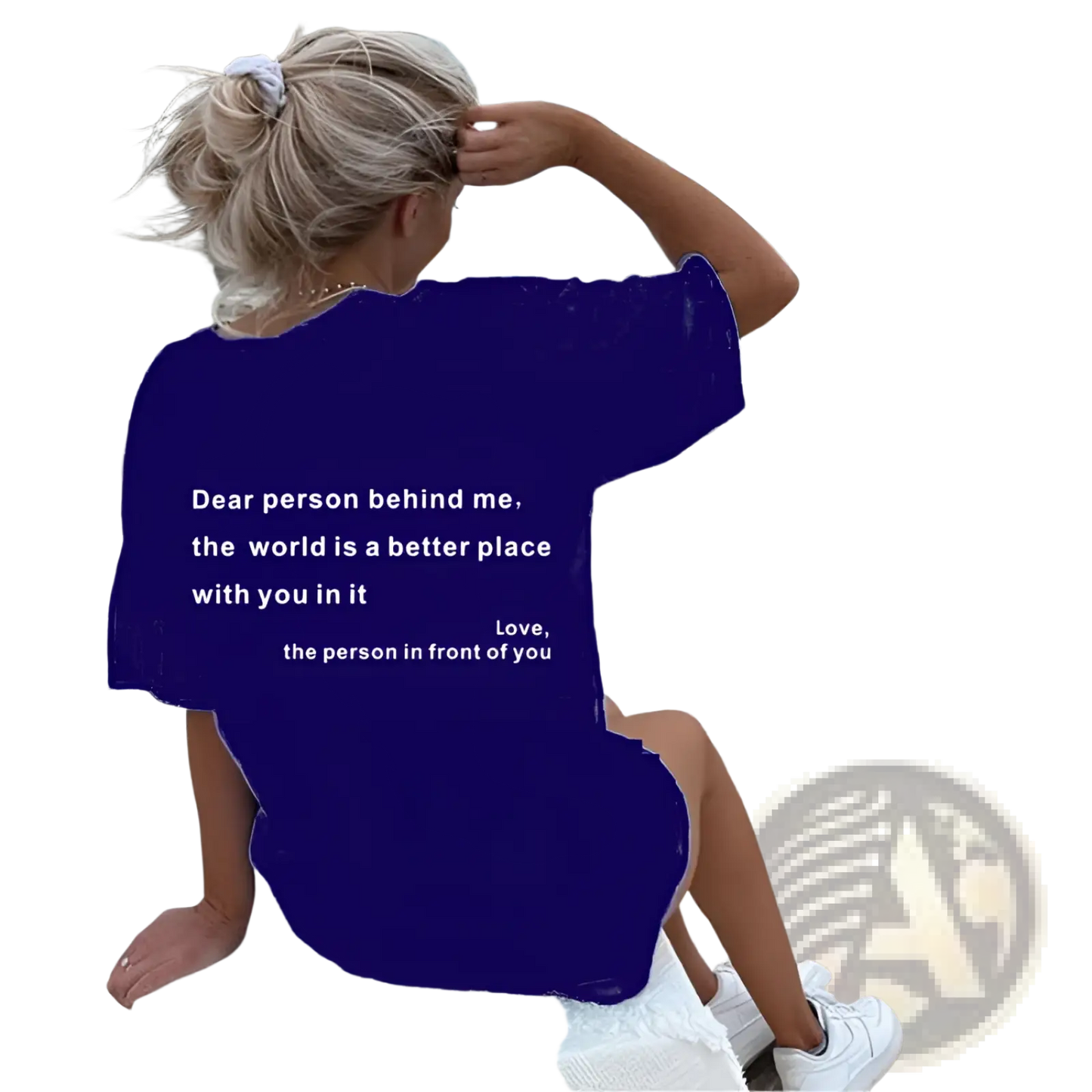 Women's Oversized Slogan Print Graphic T-shirt