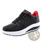 Women's Platform Sneakers Leather Mesh Sports Shoes