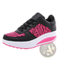 Women's Platform Sneakers Leather Mesh Sports Shoes