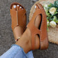 Women's Recycled Leather Elastic Summer Wedge Sandals