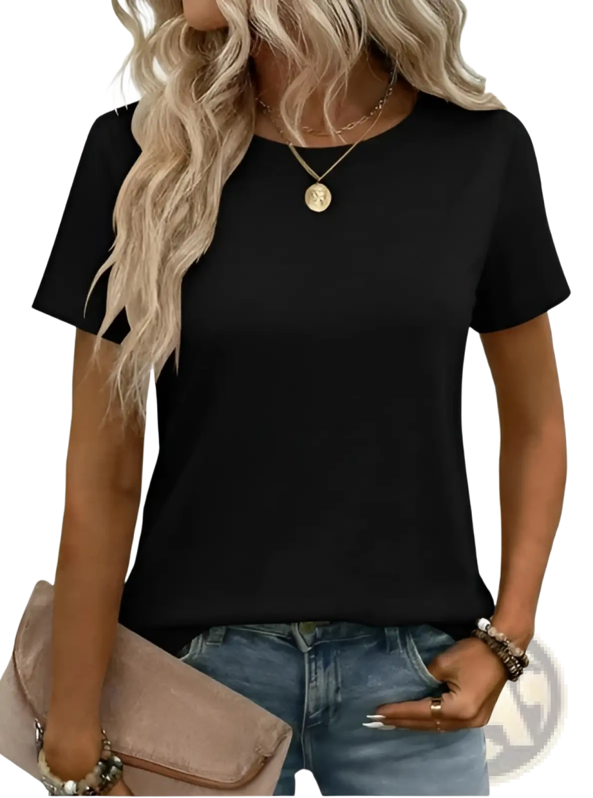 Women's Relaxed Fit Korean Minimalist Cotton T-shirt