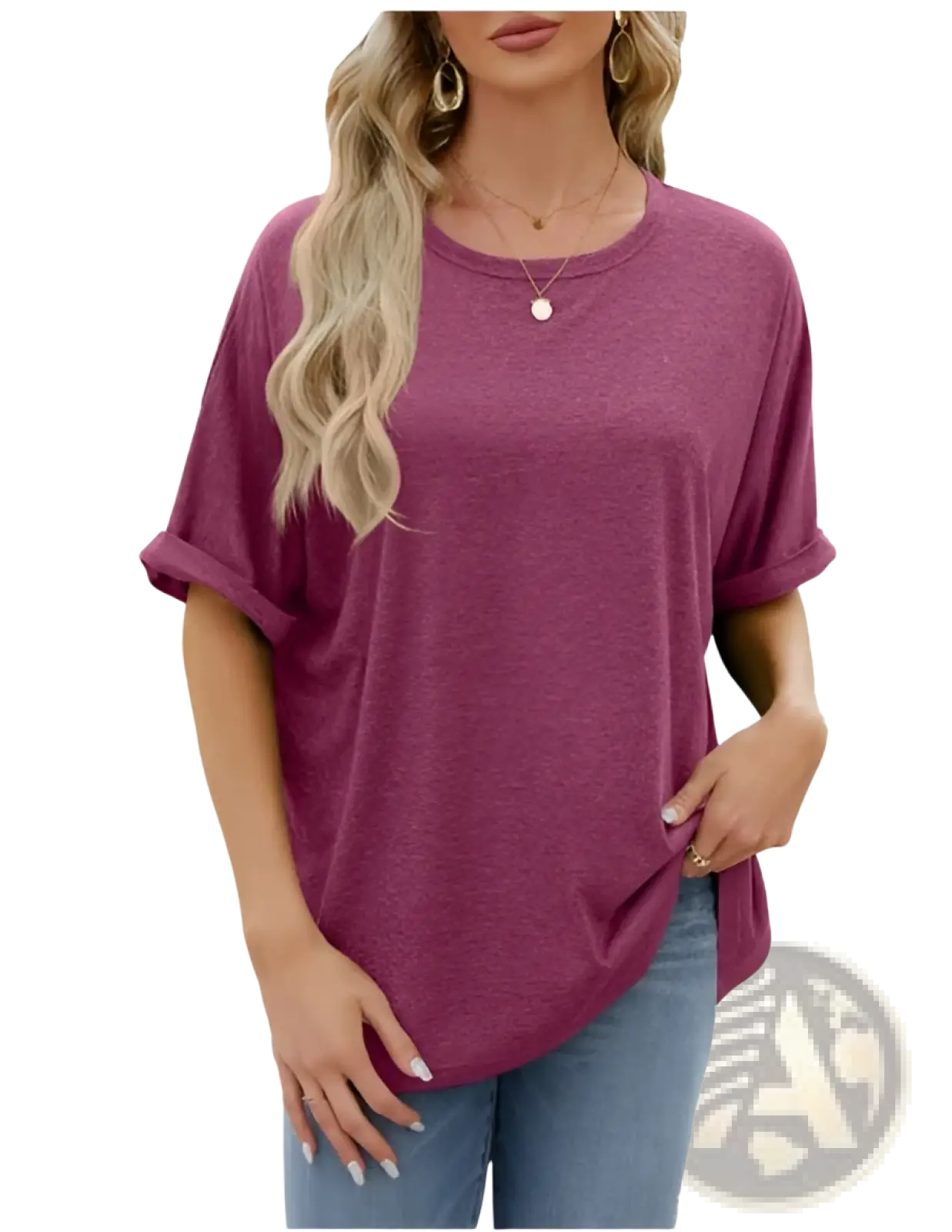 Women's Relaxed Fit Korean Minimalist Cotton T-shirt