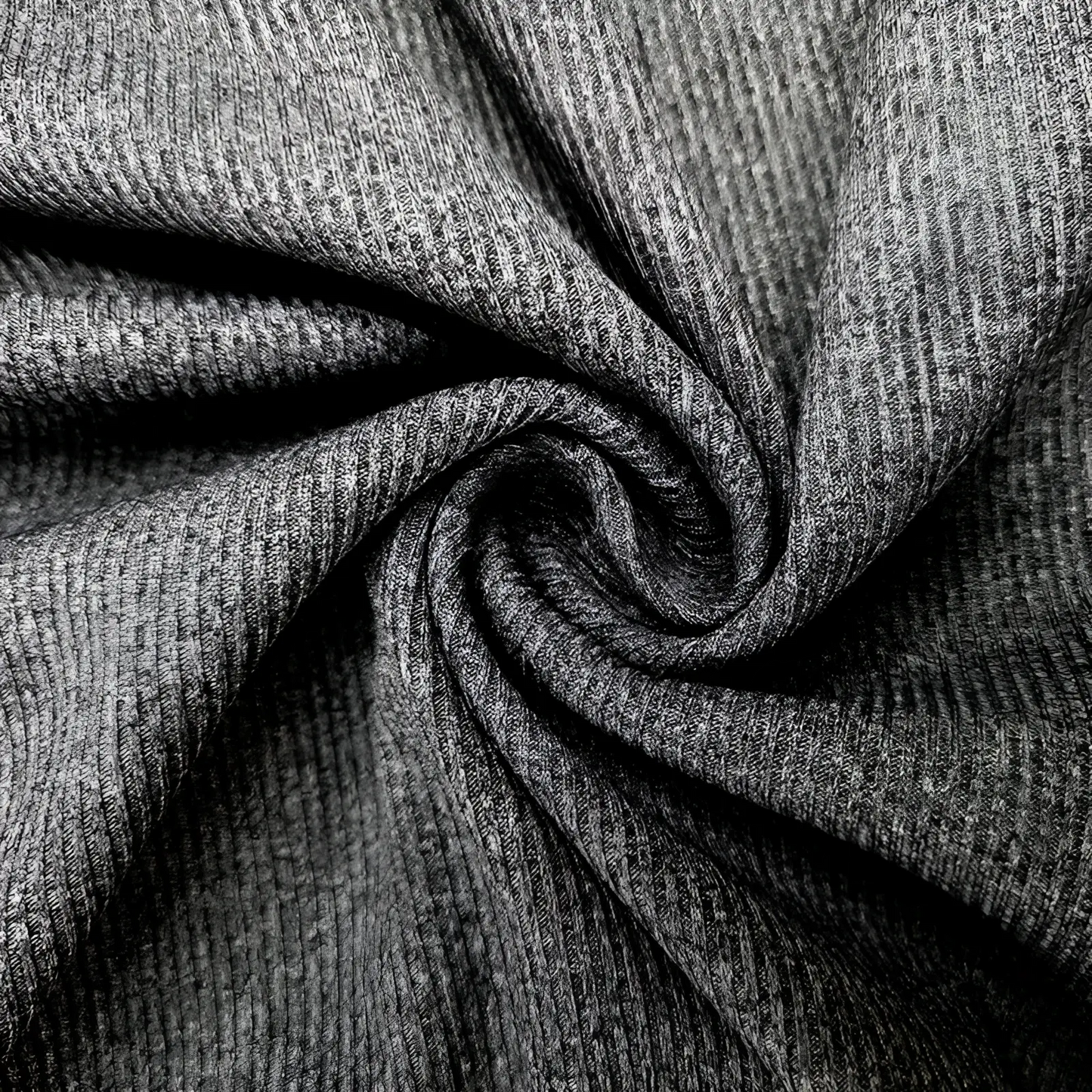 Women's Ruffled Ribbed Knit Slim Fit Mock Neck Top