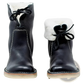 Women's Shearling Lined Leather Martin Boots