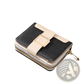 Women's Small Leather Wallet with Buckle and Zipper
