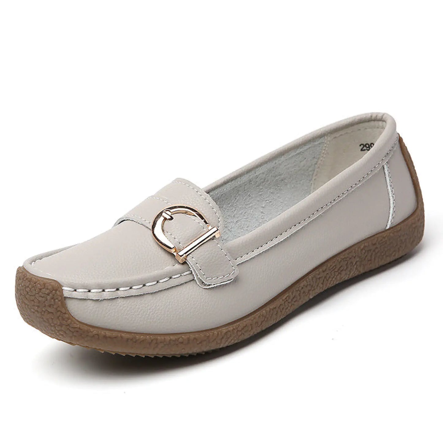 Women's Soft Flat Loafers with Comfortable Beef Tendon Sole