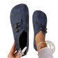 Women's Square Toe Lace-up Leather and Suede Loafers