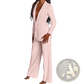 Women's Tailored Blazer and Wide Leg Trouser Suit Set