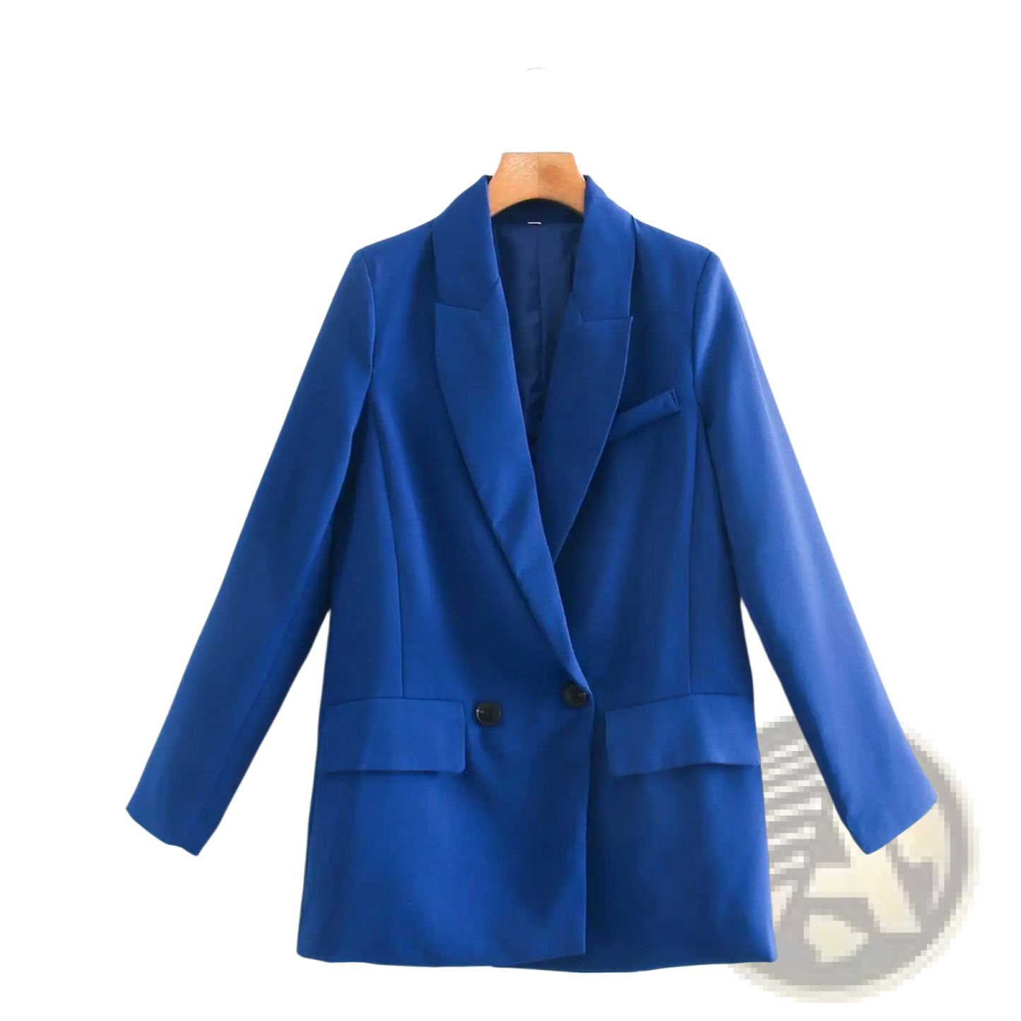 Women's Tailored Double Breasted Longline Blazer Coat