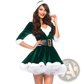 Women's Velvet Santa Claus Christmas Party Dress