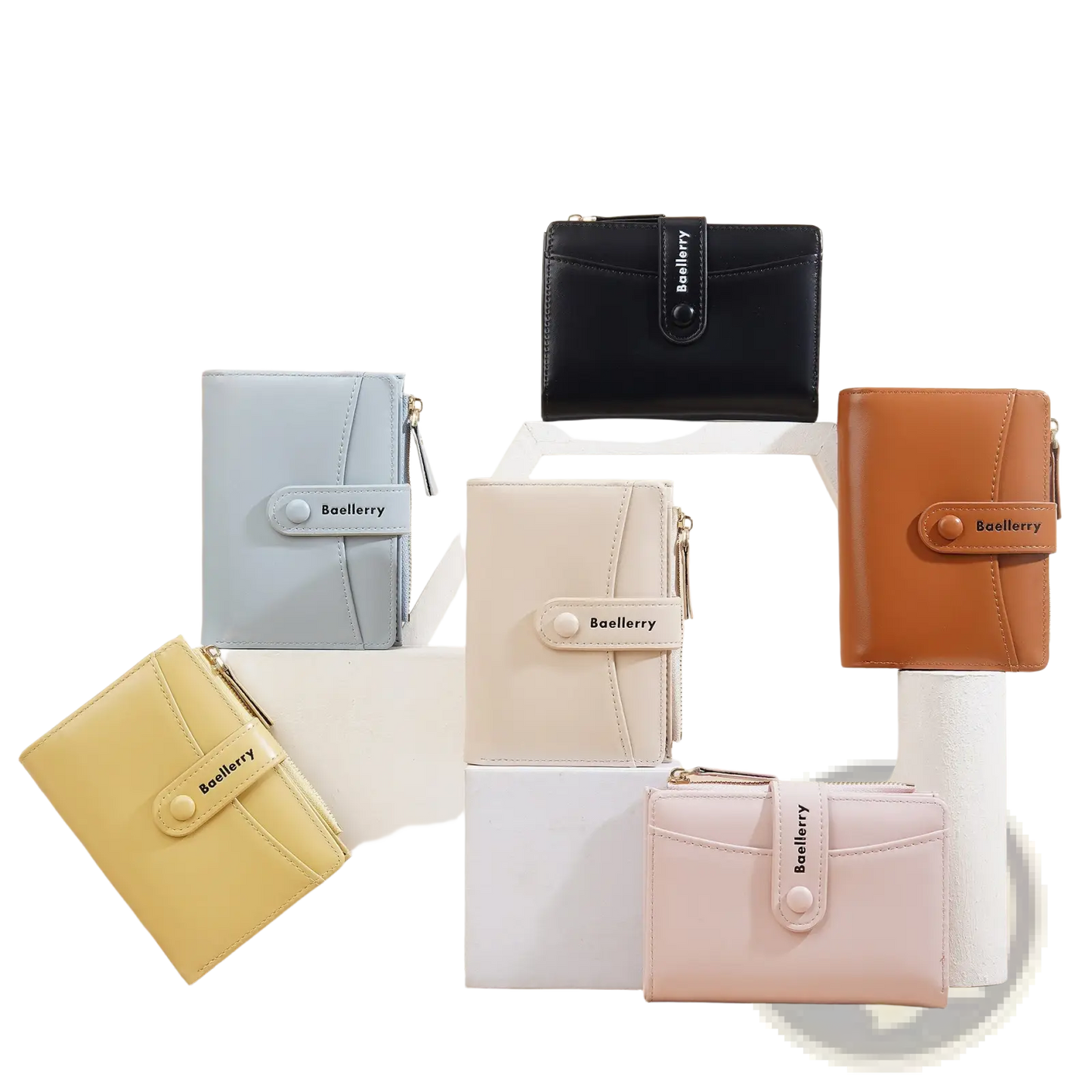 Women's Wallet Baellerry Pu Leather Short Purse