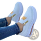 Women's Wedge Slip on Sneakers with Gold Zipper