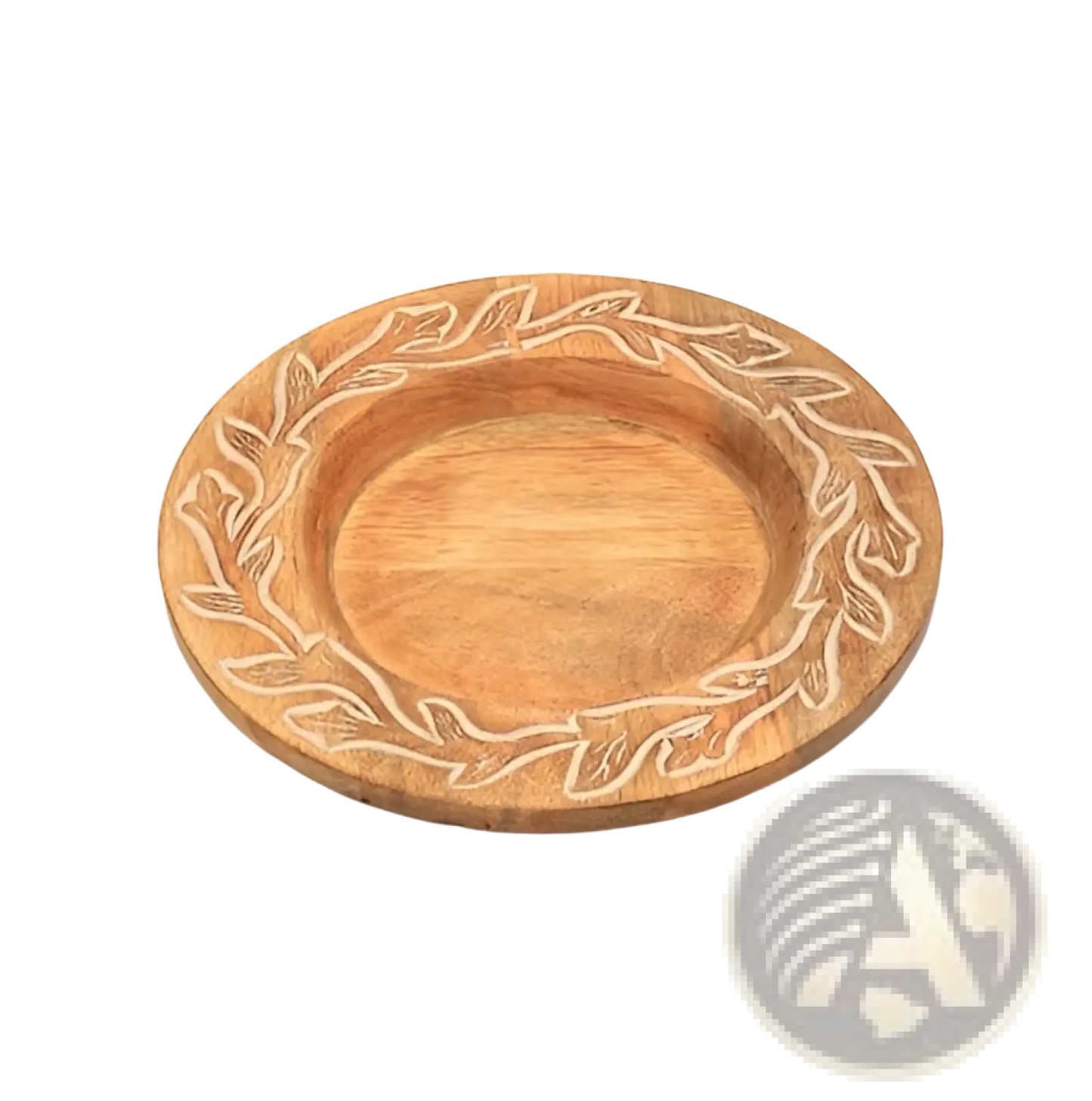 Handcrafted 13 Wood Charger Plate   Wooden Dinning Placemat Artisan Wood Tableware