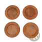 Handcrafted 13 Wood Charger Plate   Wooden Dinning Placemat Artisan Wood Tableware