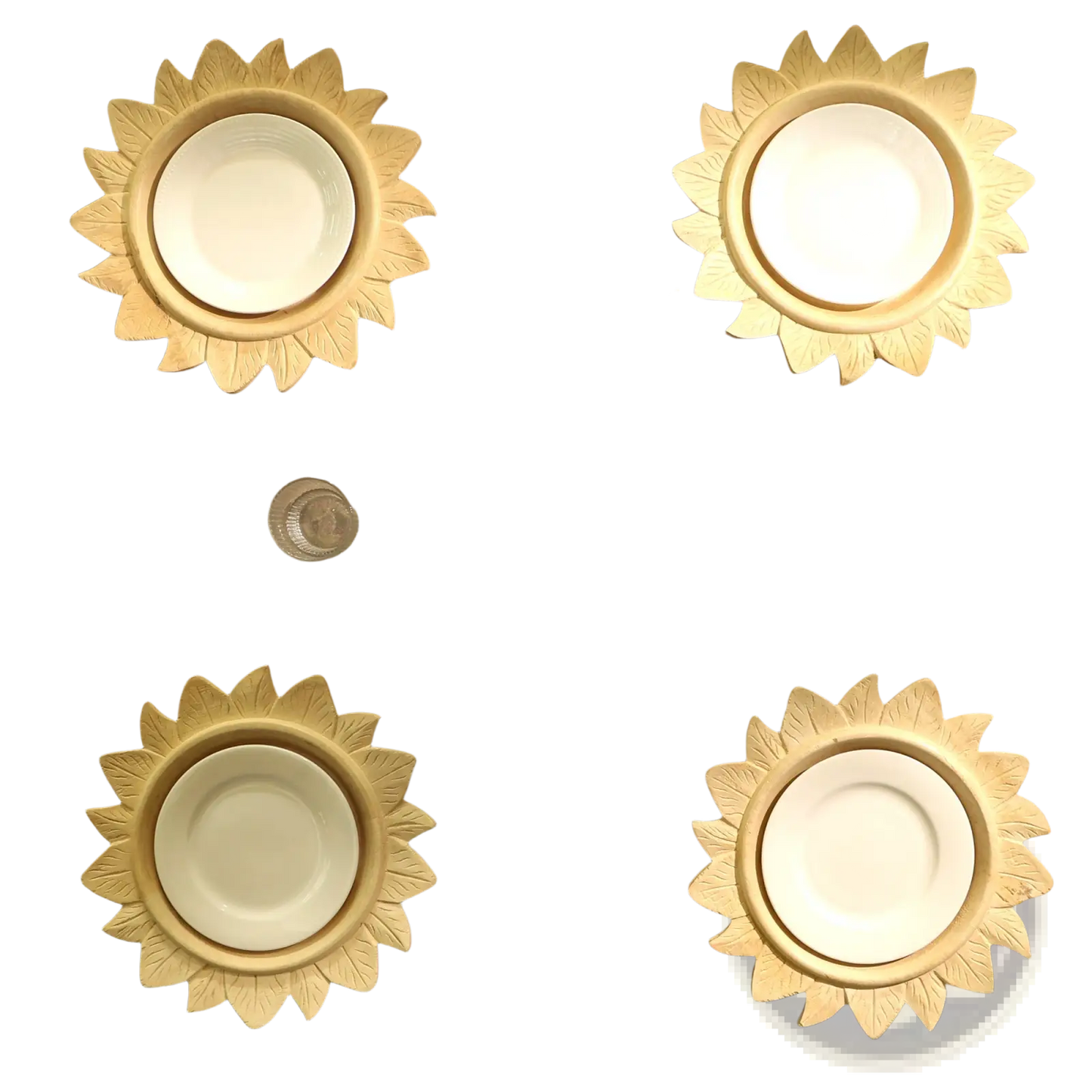 Handcrafted 13  Wood Charger Plate Wooden Dinning Placemat Artisan Wood Tableware