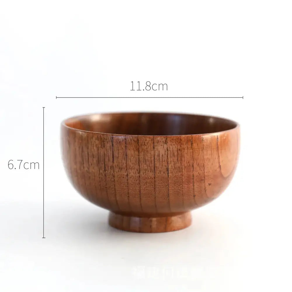 Handcrafted Japanese Style Natural Wooden Bowl