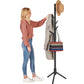 Cabideiro independente - Cabideiro de madeira com 6 ganchos 