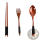 Wooden Cutlery Set 4 Piece Reusable Travel Utensils