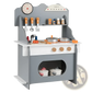 Wooden Play Kitchen Set with Sink and Accessories
