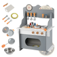 Wooden Play Kitchen Set with Sink and Accessories