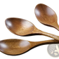 Wooden Spoon Set with Textured Grip and Woven Handles