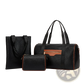 Woven Business Travel Bag 3 Piece Gym Set