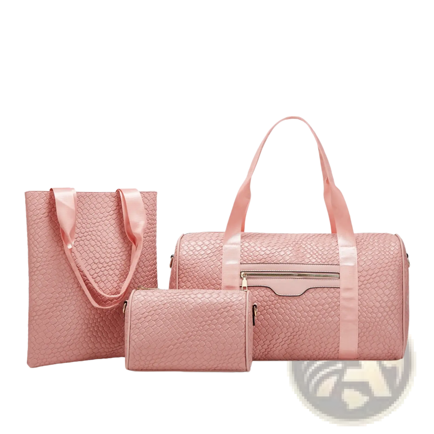 Woven Business Travel Bag 3 Piece Gym Set