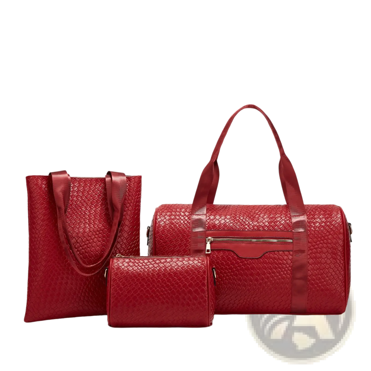 Woven Business Travel Bag 3 Piece Gym Set