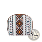Woven Geometric Card Wallet and Portable Coin Purse