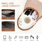 Woven Vegan Leather Checkered Hobo Shoulder Bag