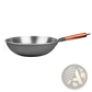 Wrought Iron Nonstick Wok with Wooden Handle