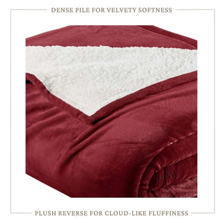 Velvet Plush Sherpa Bed Blanket - Sherpa Fleece Collection