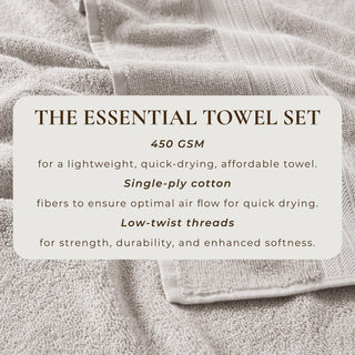 Cotton Terry Bath Towel Set - Cooper Collection