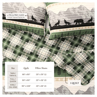 3-Piece Lodge Quilt - Salt Creek Collection