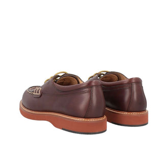 Sapatos masculinos Tod's com cadarço em couro de bezerro marrom, tamanho 6