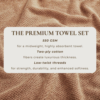 Cotton Textured Bath Towel Set - Acacia Collection