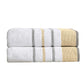 Decorative Cotton Stripe Bath Towel Set - Noelle Collection