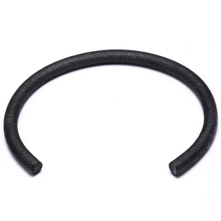 Homvare Unisex Stainless-Steel Matte Black Cuff Bracelet